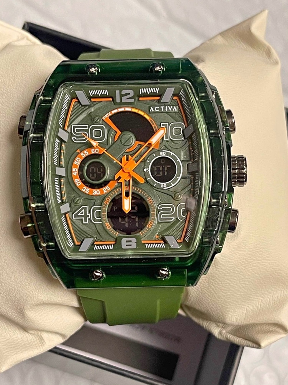 Activa X Invicta Digital Essentials Men's Watch - 45mm. Army Green (ACW8109-004)